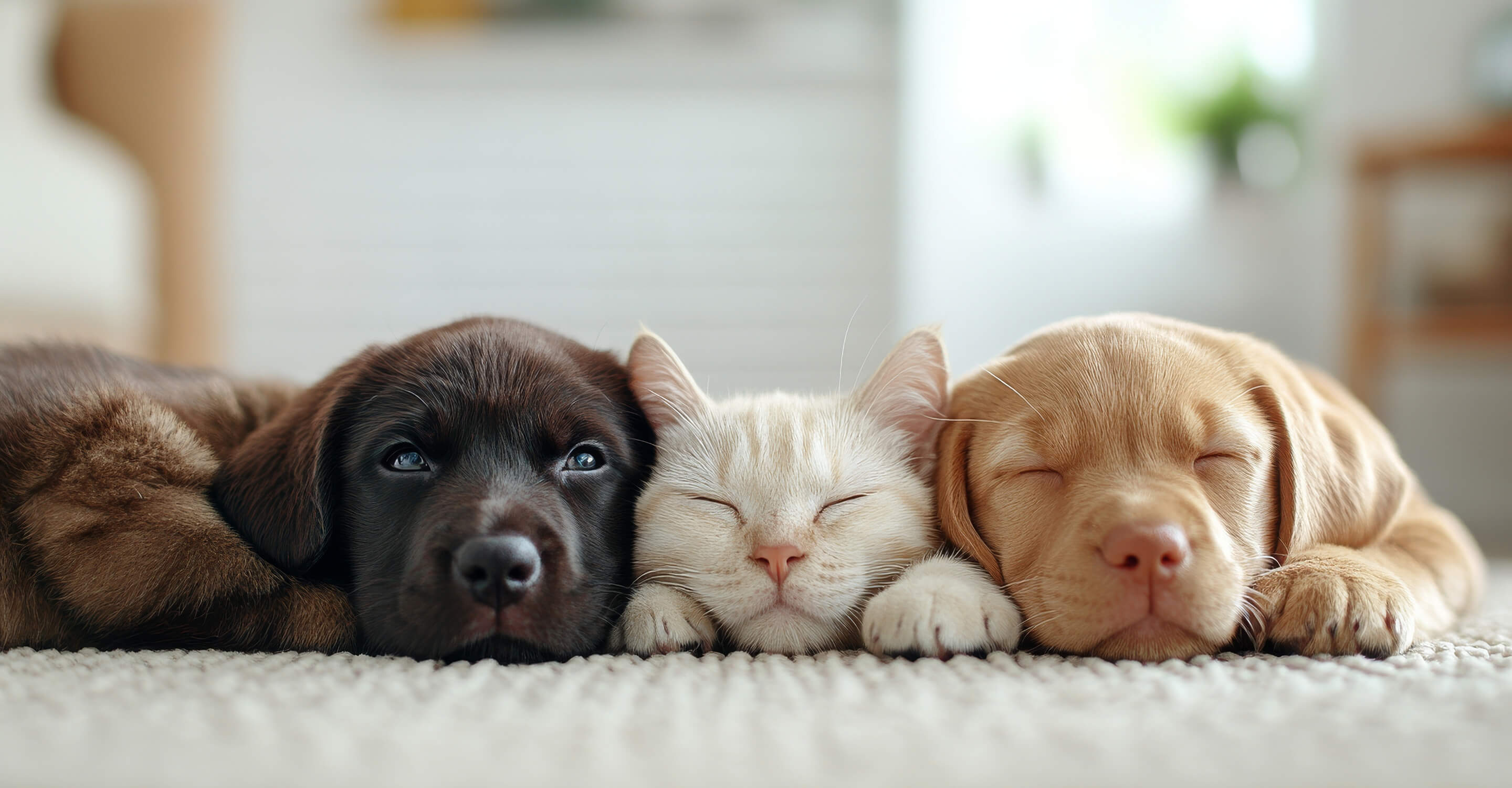 自然光が差し込むナチュラルな室内