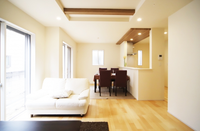 明るいリビング