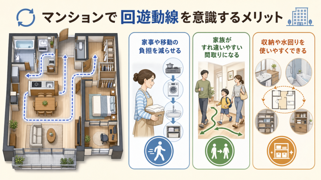 マンションで回遊動線を意識するメリット