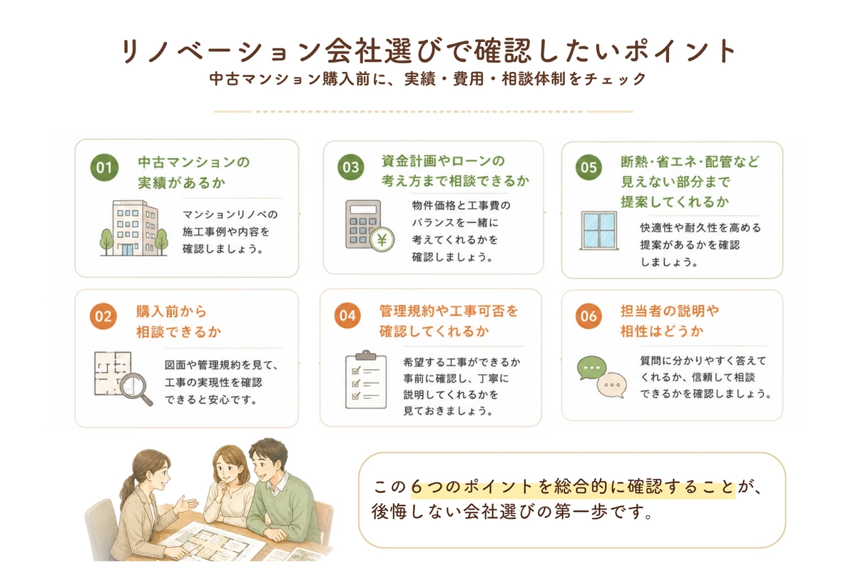 リノベーション会社の選び方で確認したいポイント