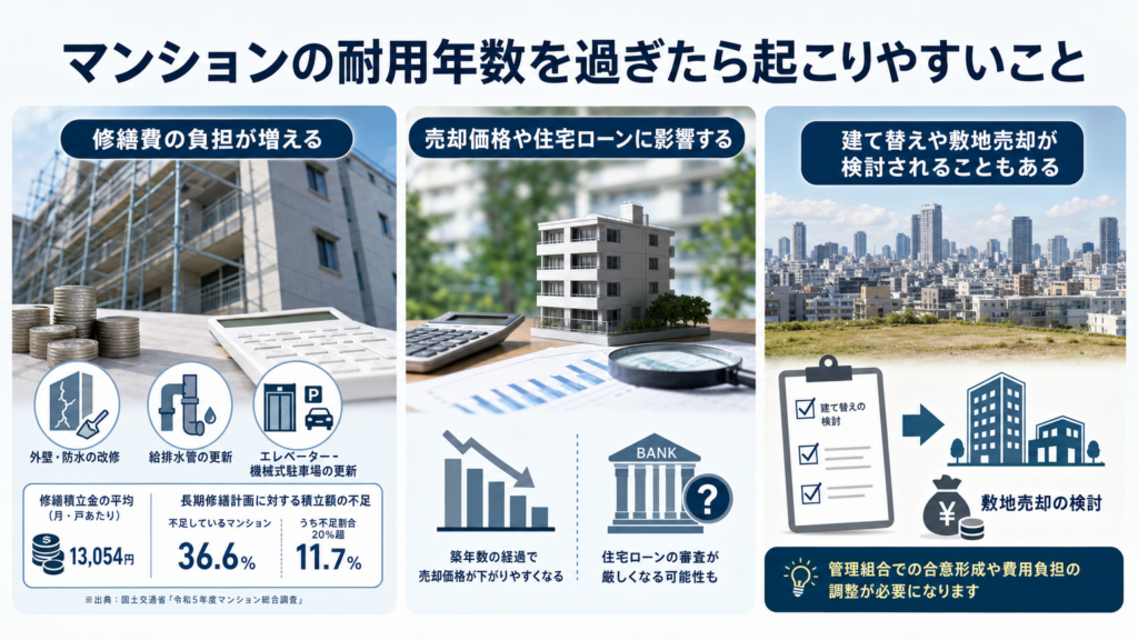 耐用年数を過ぎてもマンションには住み続けられる理由3つ